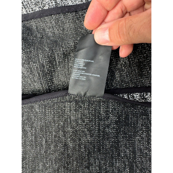 Club Monaco Small Textured Wrap Coat in Black and White - Picture 11 of 13